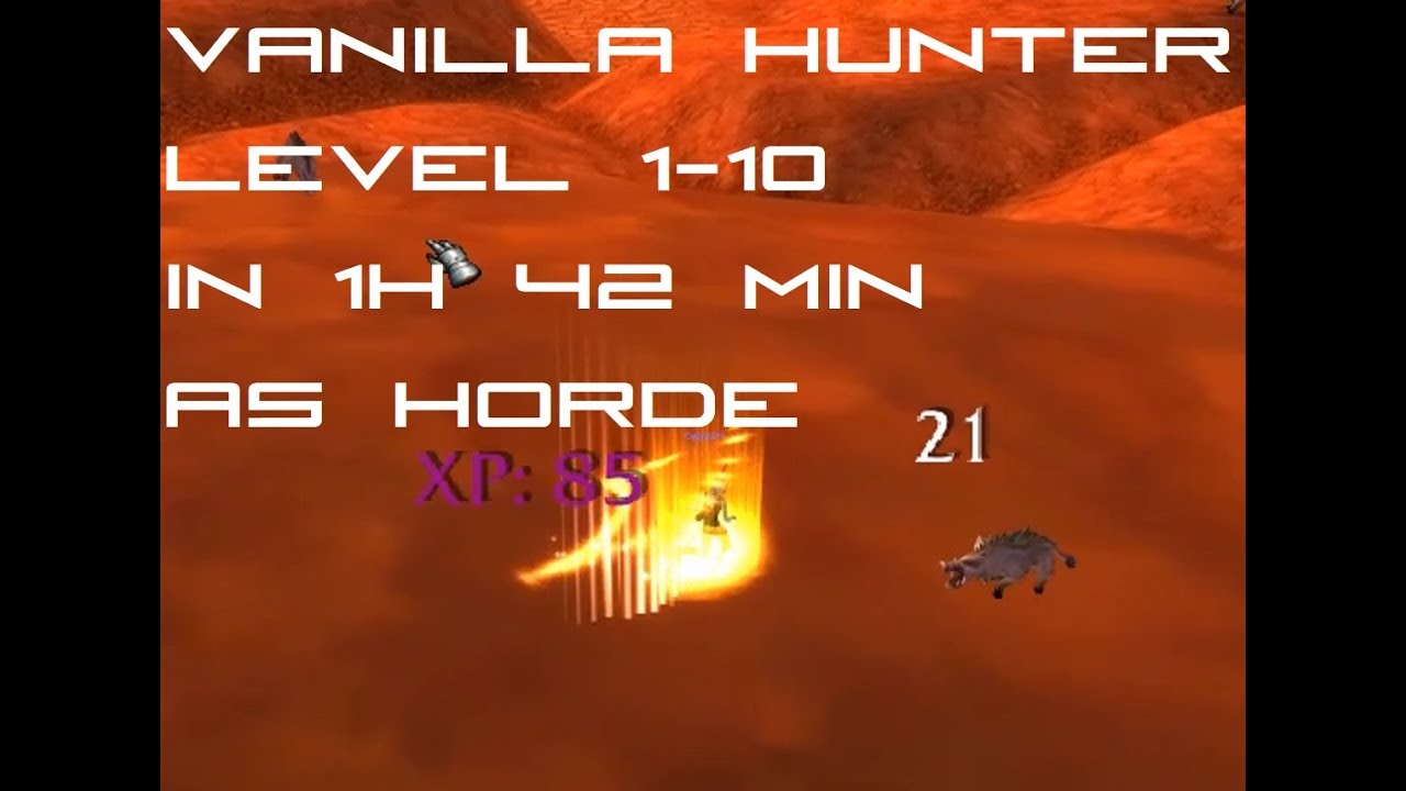 WoW Vanilla Hunter Speedrun - Advanced Playstyle - Level 1-10