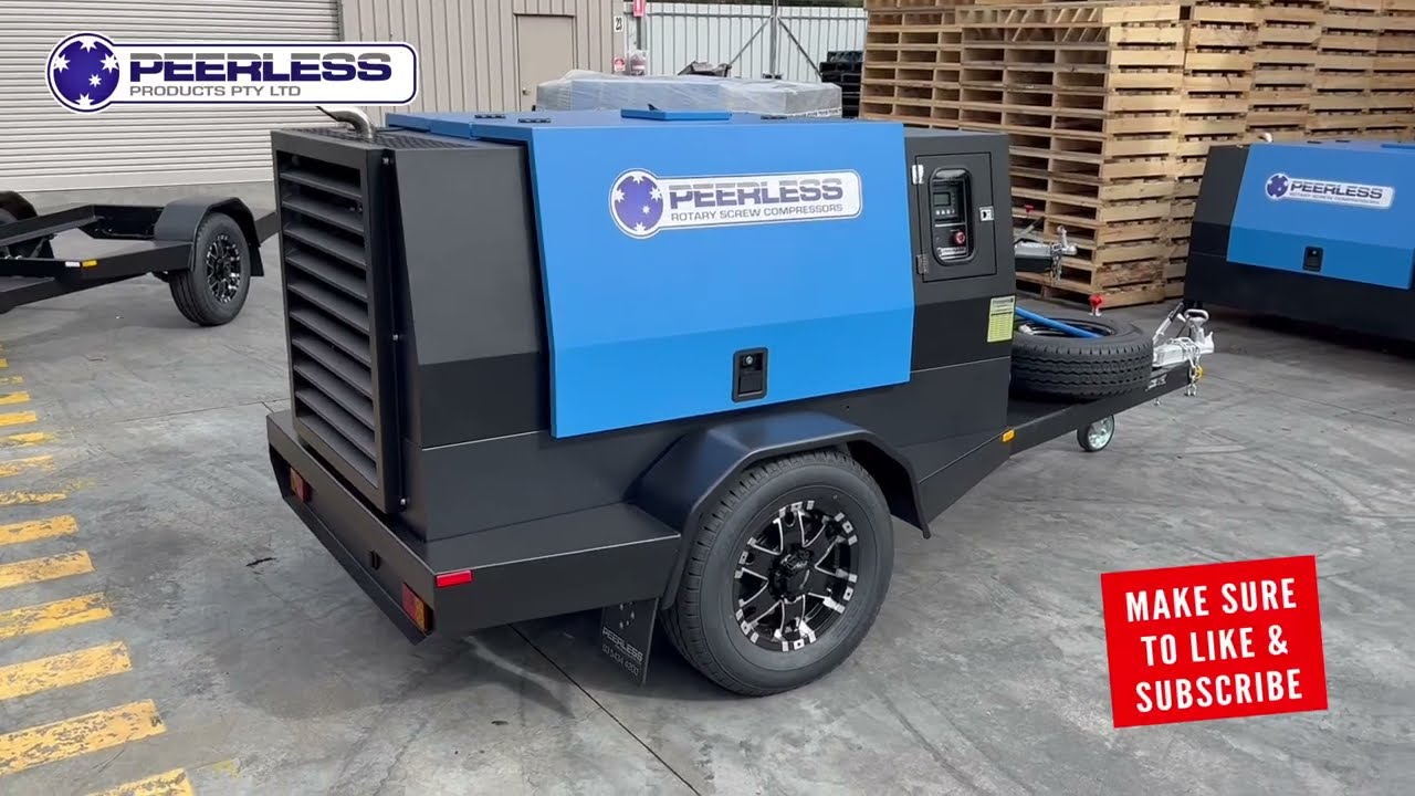 A quick look at our Peerless 185CFM Diesel Screw Compressor