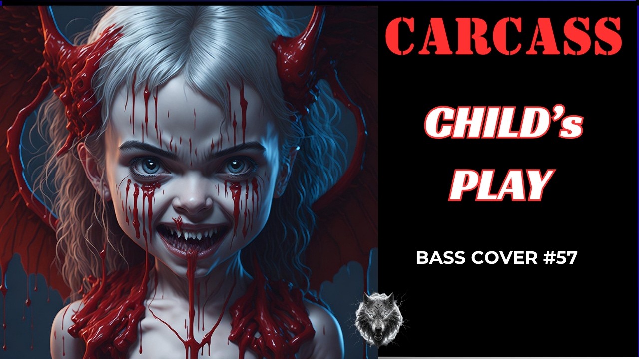 🐺 Carcass - Child's Play | Steampunk Grindcore Bass Cover | Geminis Arisings