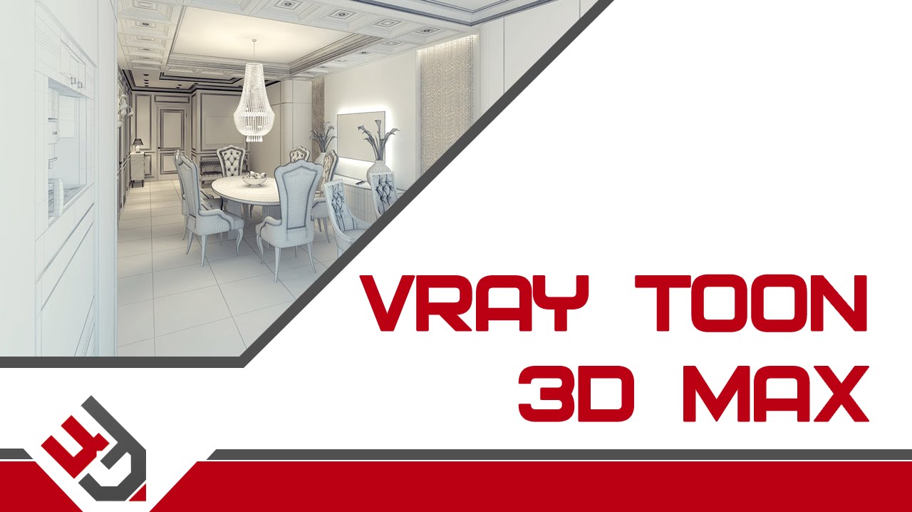 VRay Toon. Визуализация интерьера 3Ds Max
