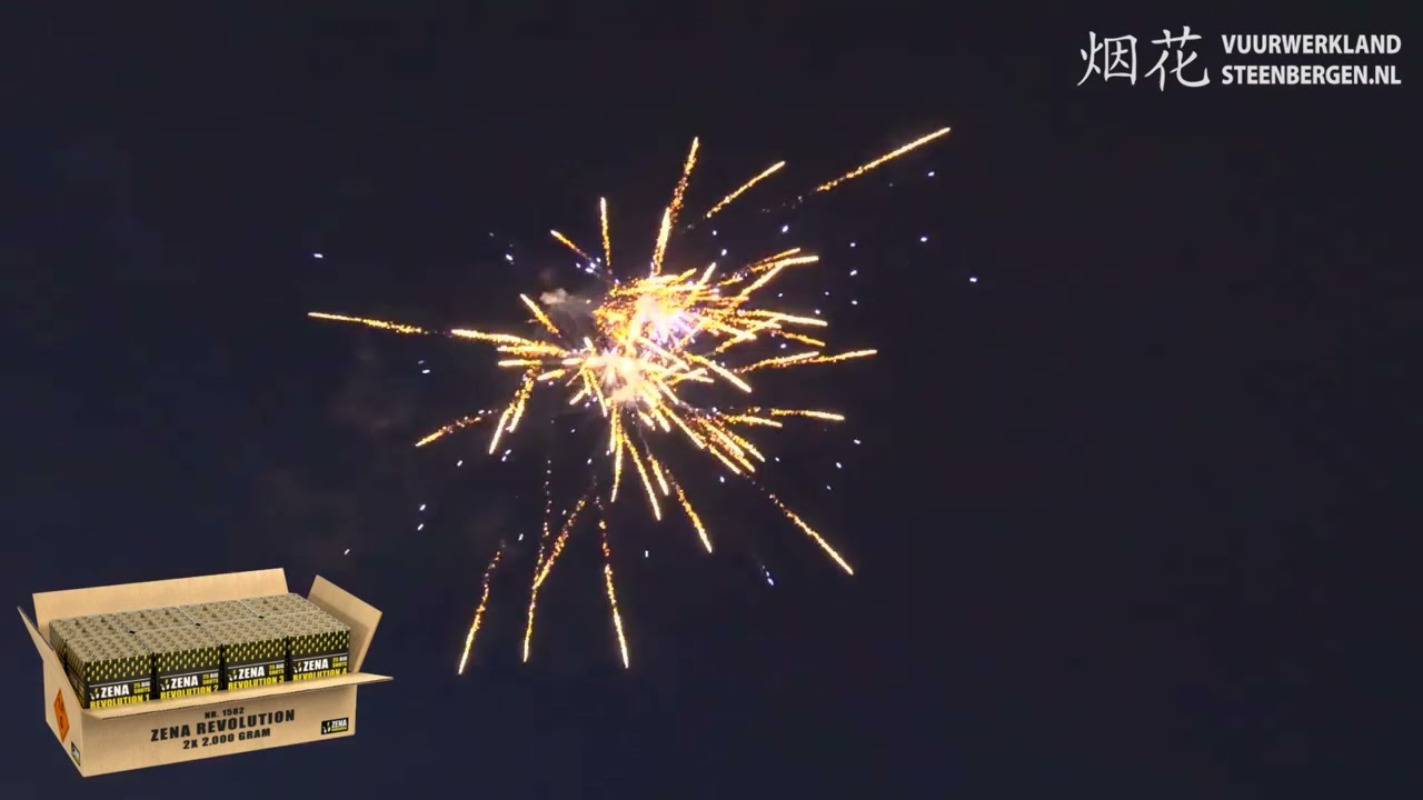 Zena Revolution mega compound vuurwerk | Vuurwerklandbestel.nl