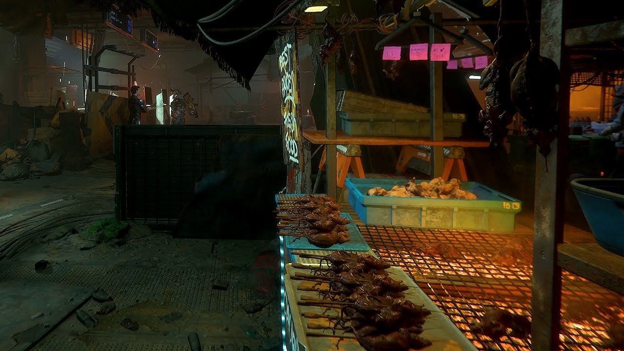 Star Citizen Ambience | Pyro Station &ndash; Aloprats BBQ | Sci-Fi Street Food ASMR
