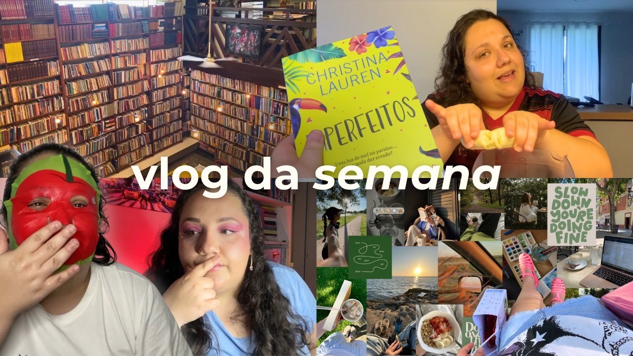 vision board, livros novos, passeio no sebo e outras aleatoriedades da semana | vlog de rotina