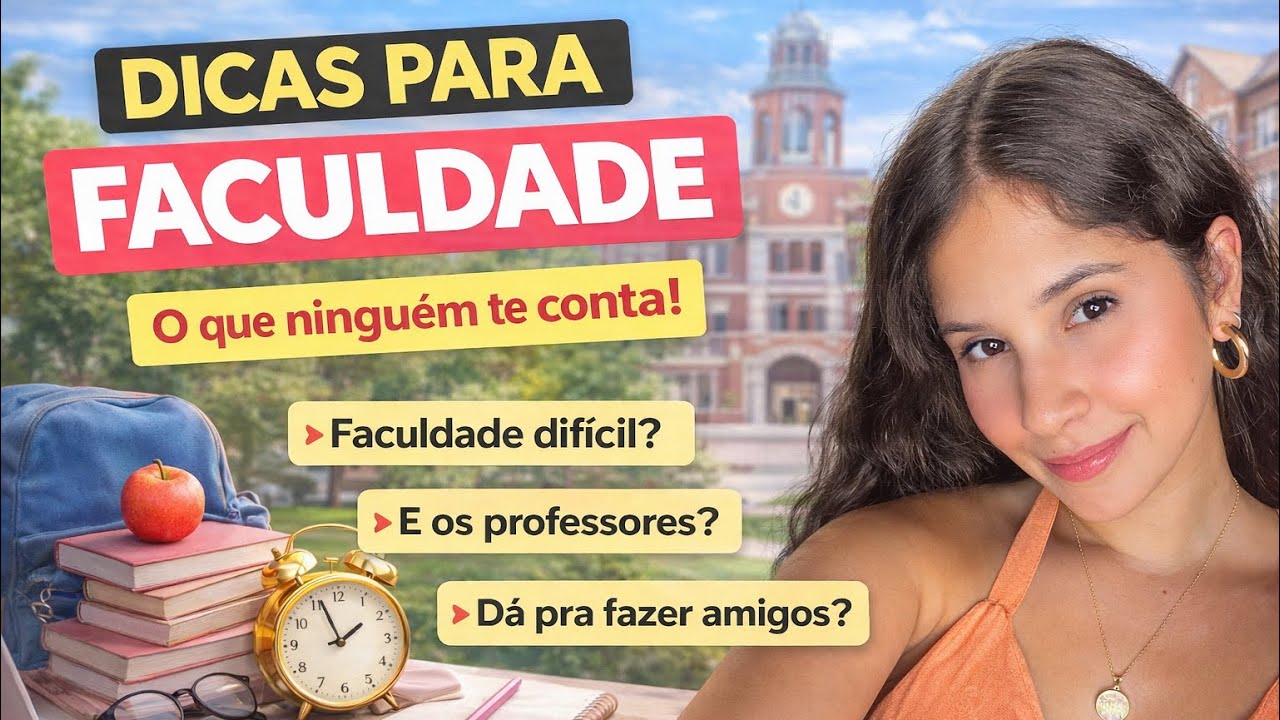 DICAS PARA FACULDADE 2026 🎓 | O que ninguém te conta!