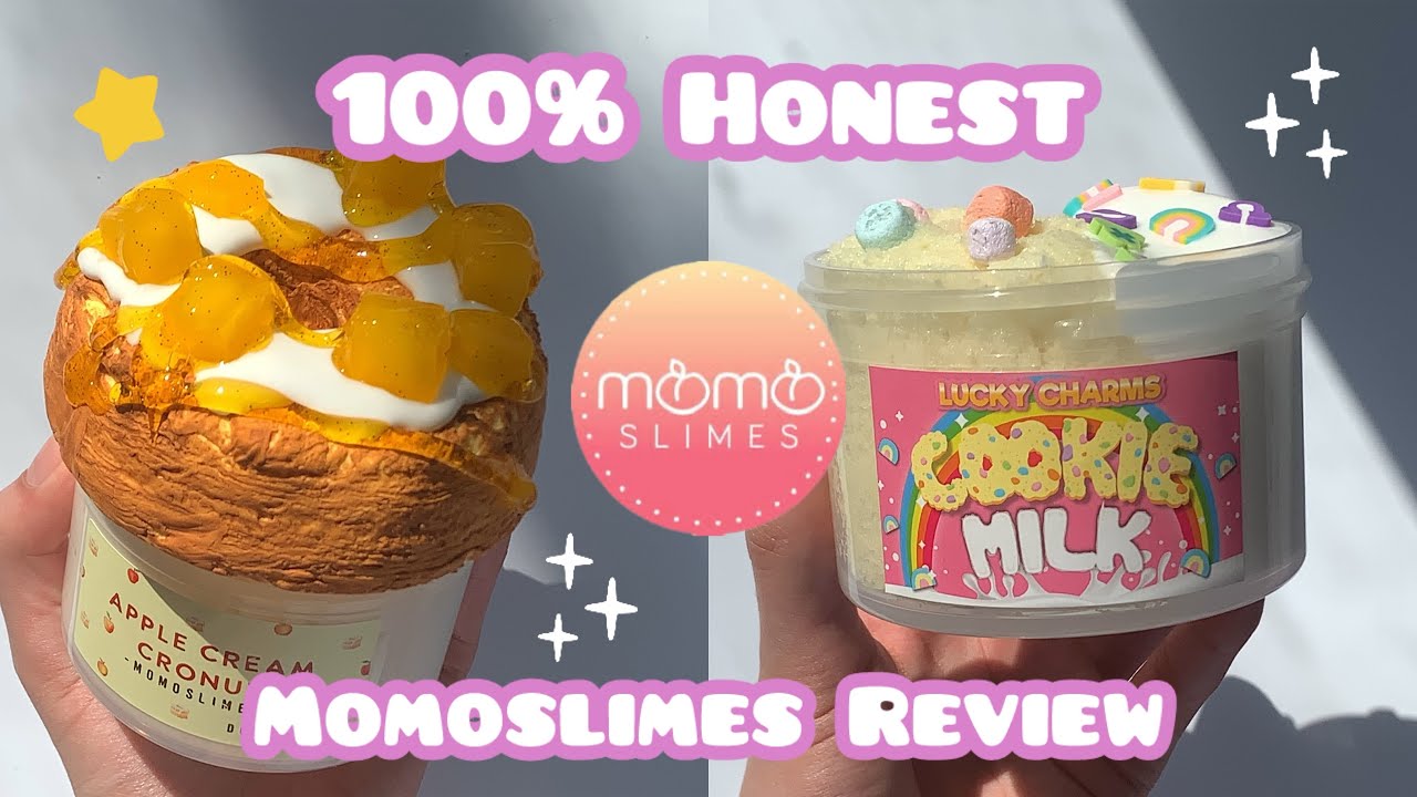 *mini* FAMOUS SLIME SHOP REVIEW :0 || @momoslimes  100% honest slime review! ✨🧡🩷