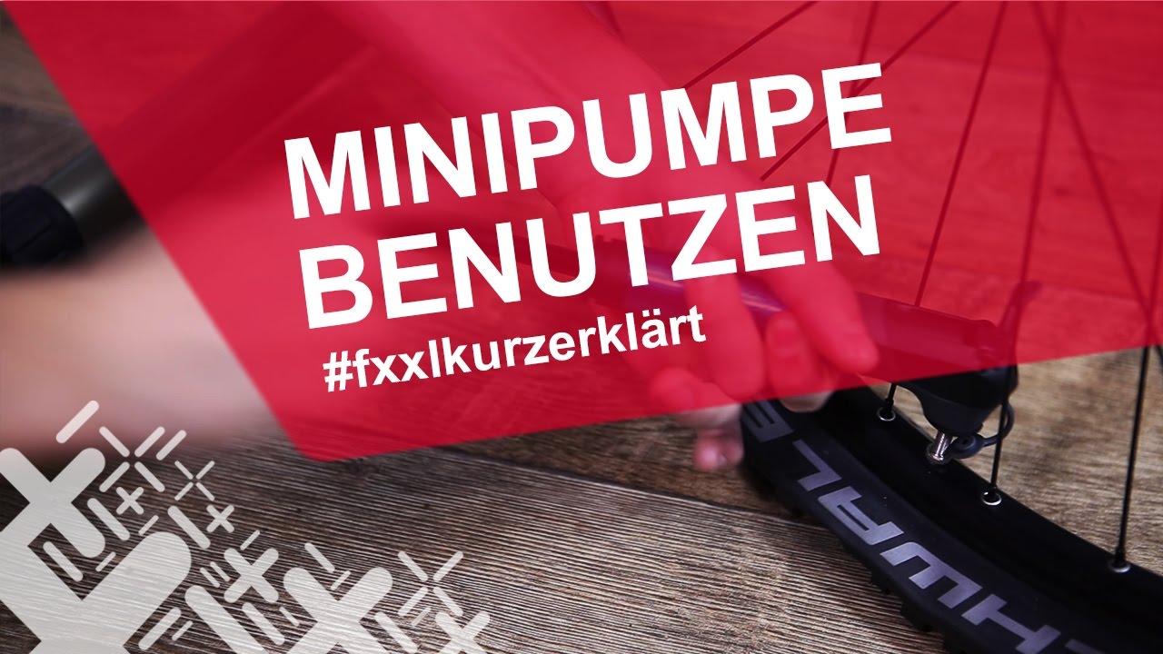 Fahrrad Minipumpe benutzen - #fxxlkurzerkl&auml;rt