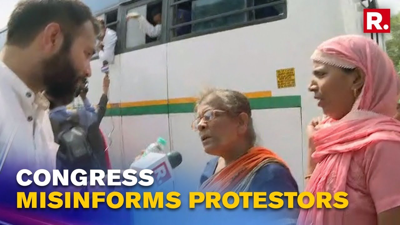 Congress Protestors Clueless Of National Herald Scam As ED Summons Rahul Gandhi For Questioning