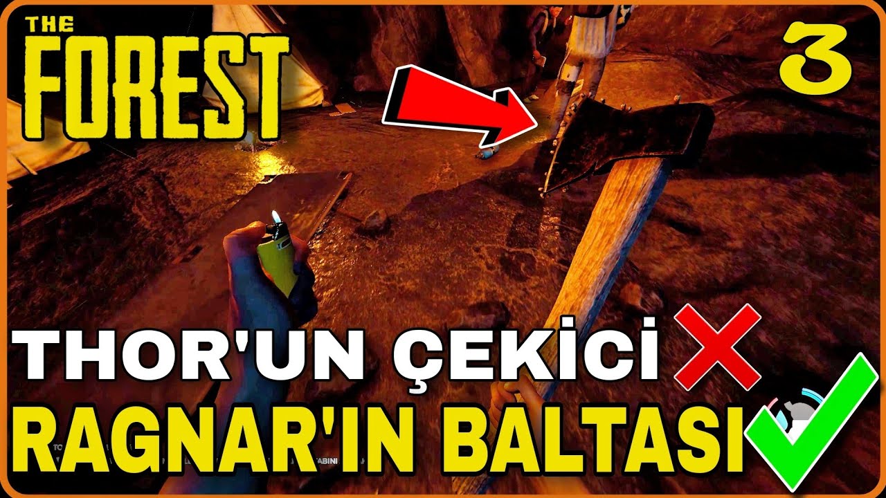 MAĞARADA GÜÇLÜ BALTA BULDUK - SON SEVİYEYE YÜKSELTTIK / THE FOREST