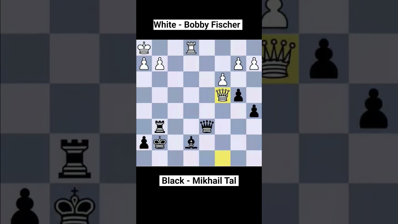 Game-14 Bobby Fischer vs Mikhail Tal(0-1) -Bobby plays a brilliant Sozin but misses 22.Rae1! #chess