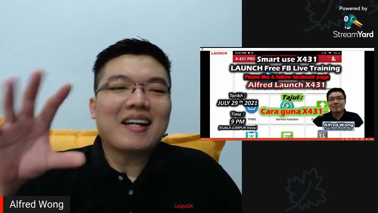 Cara guna LAUNCH X431 PRO