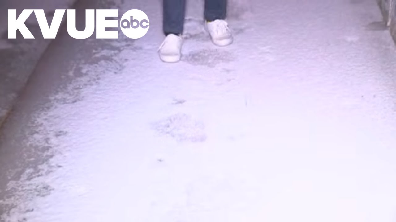 Icy road conditions continue to impact Austin on Monday