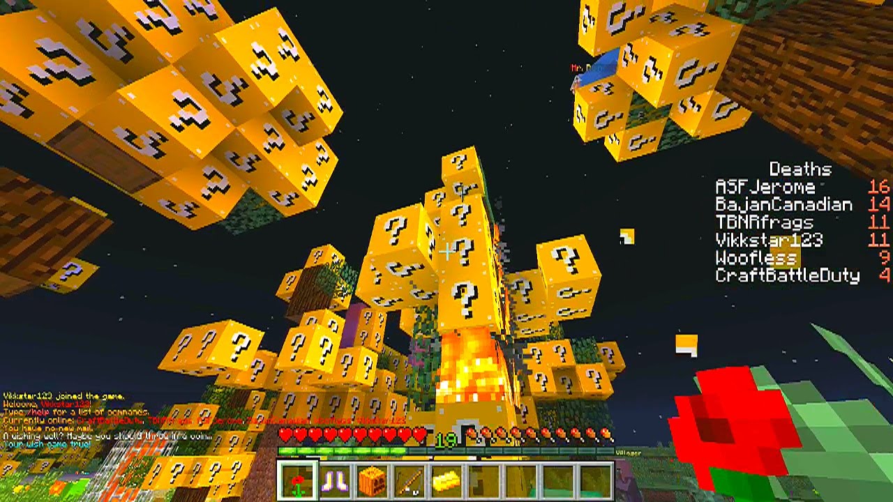 Minecraft 3v3 LUCKY BLOCK BATTLE ARENA #7 с The Pack (мод Minecraft Lucky Block)