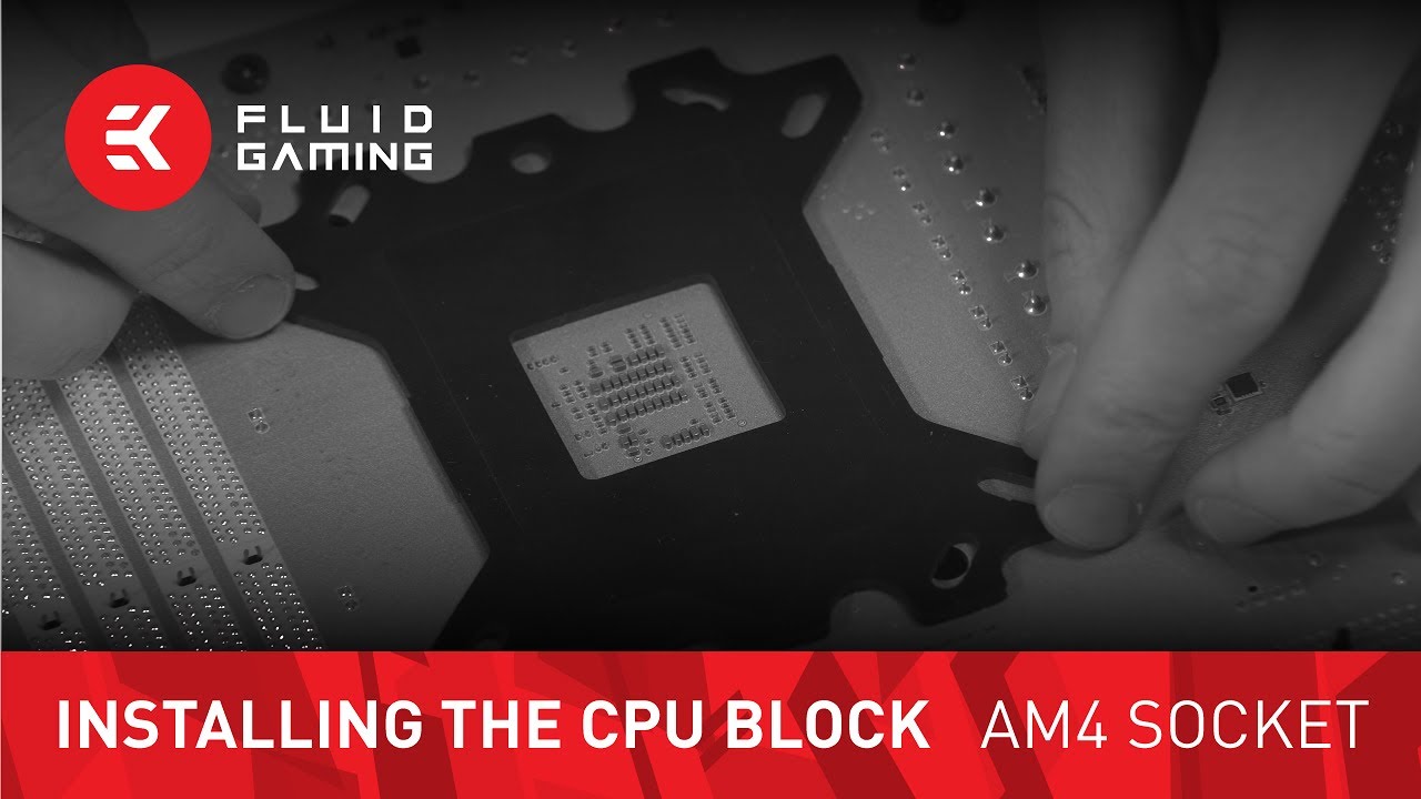 CPU water block installation - AMD AM4 Socket Motherboards