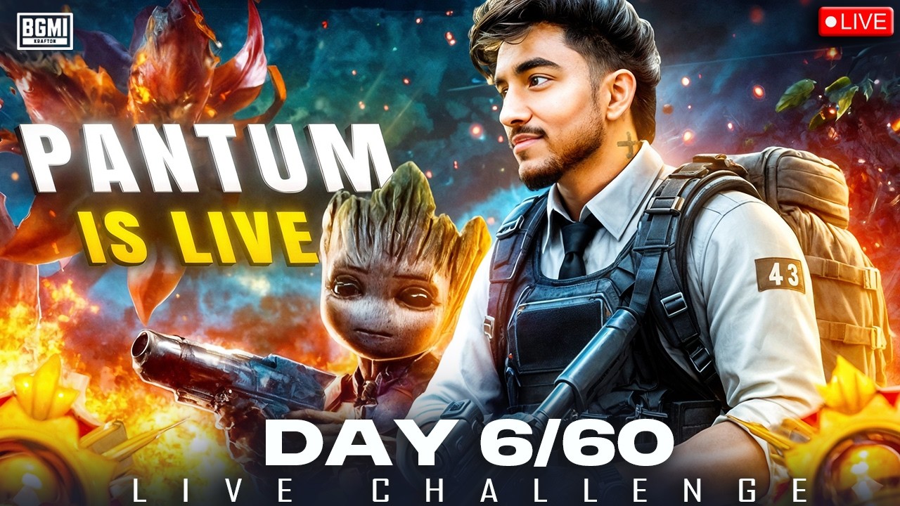 🔴Day 6 – Sunday Special OP Gameplay 😈 | BGMI Live | HINDI