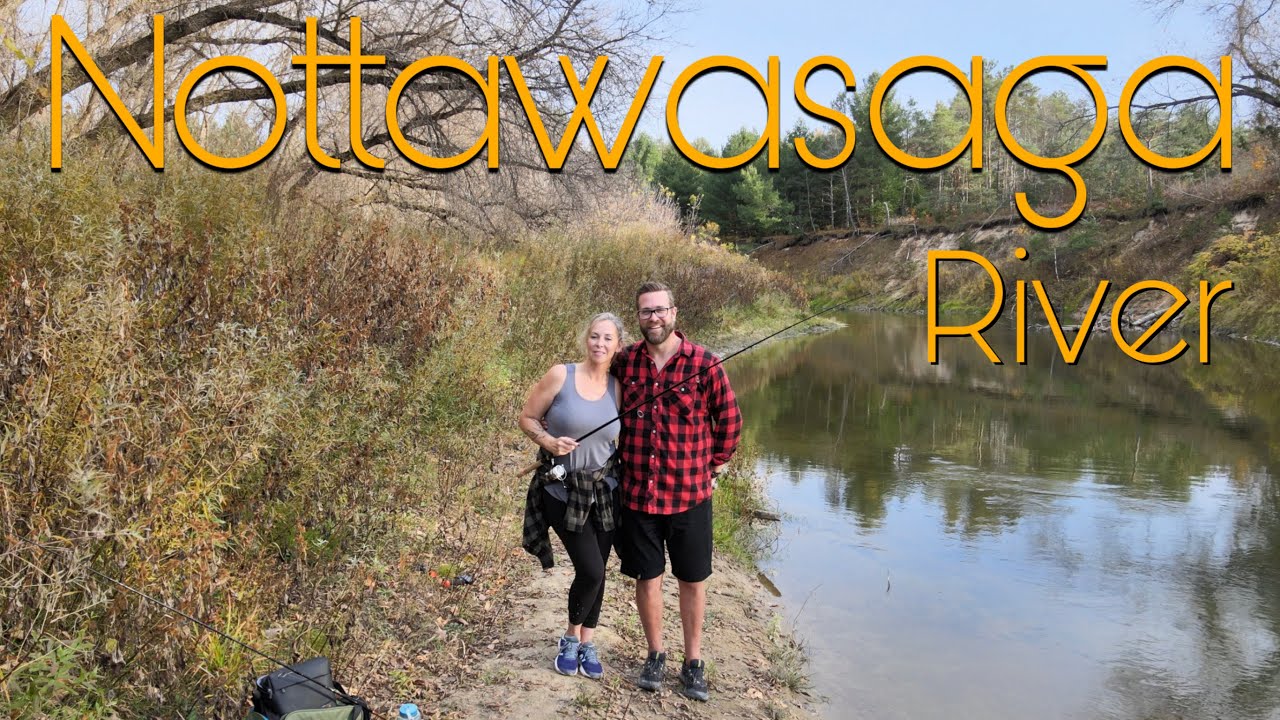 Nottawasaga River - STEELHEAD Fishing 4K 🇨🇦