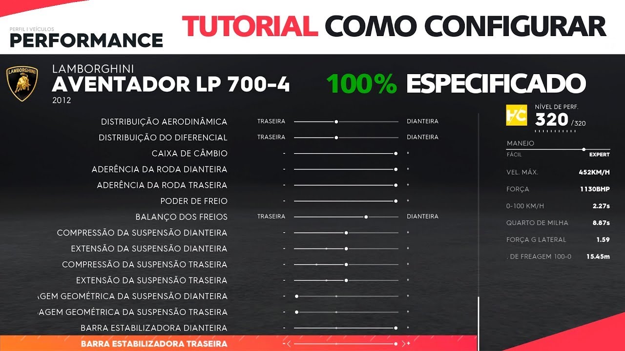 COMO CONFIGURAR A PERFORMANCE DOS SEUS CARROS   TUTORIAL COMPLETO 100% ESPECIFICADO   THE CREW 2