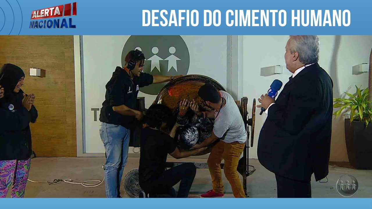 Desafio do elenco: Cimento humano