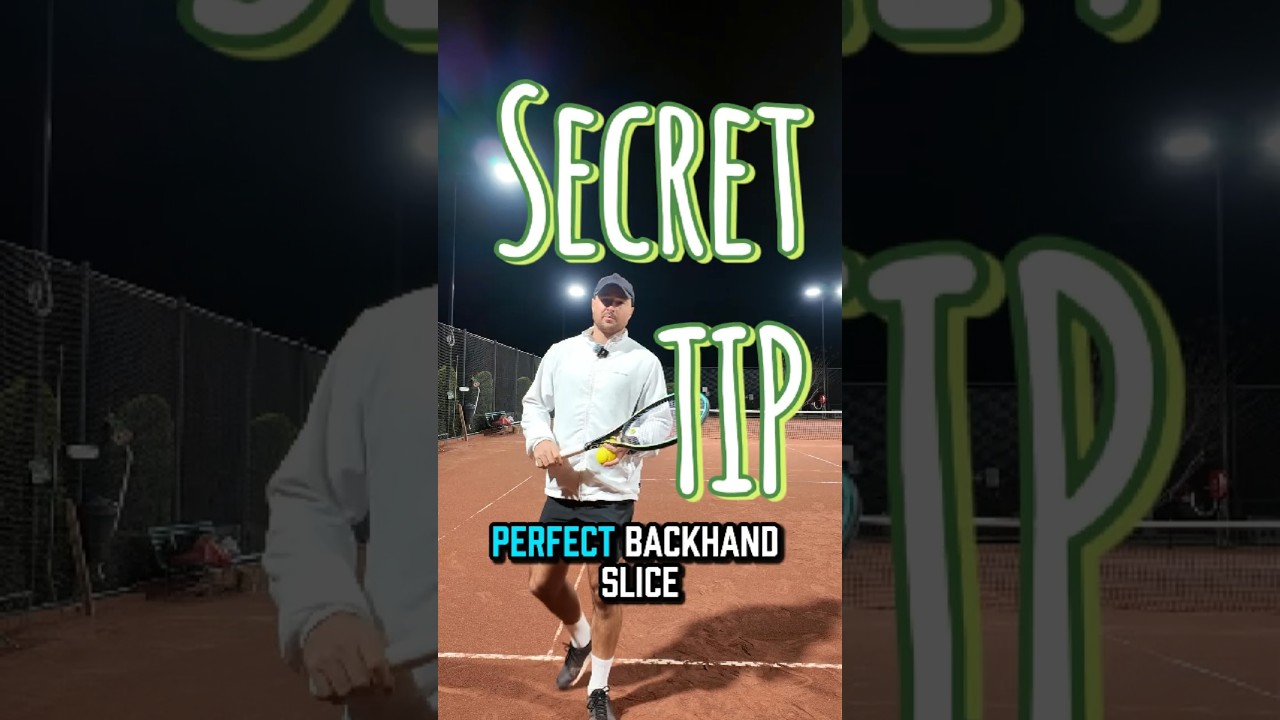 How to Hit the PERFECT Backhand Slice (Secret Aiming Tip!)