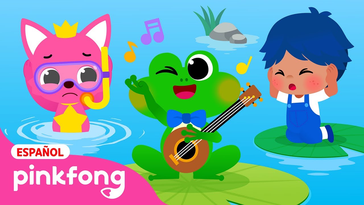 🐸La Rana Cantaba Debajo del Agua | Canciones de Picnic🧺 | Canciones Infantiles | Pinkfong en español