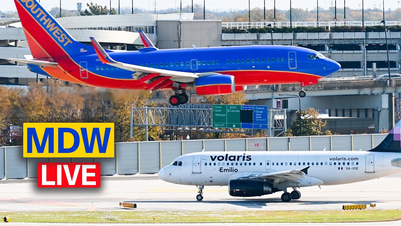 🔴 LIVE from Chicago Midway Airport (MDW)