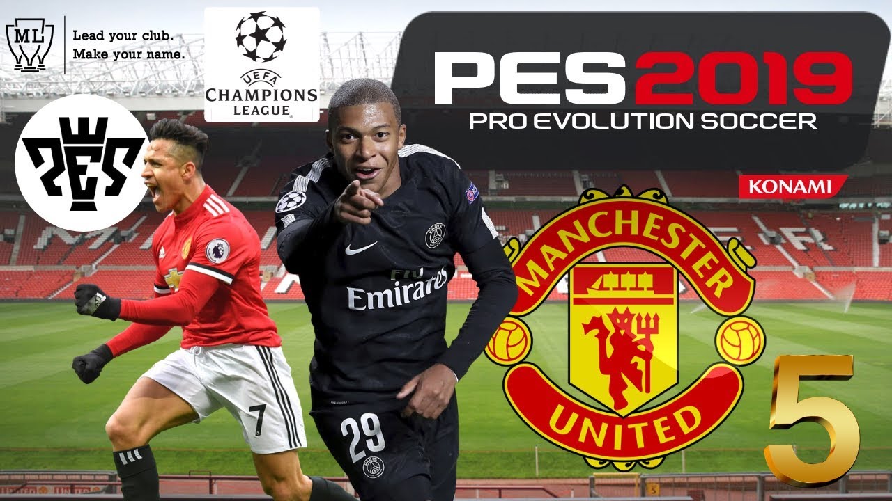 PES 2019 - MASTER LEAGUE - MANCHESTER UNITED #5 Match Against PSG!!