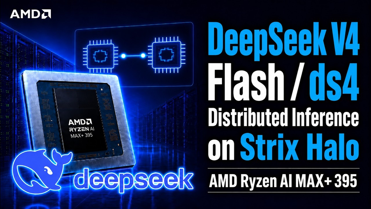 Запуск DeepSeek V4 Flash на Strix Halo: ds4, квантование, распределенный инференс и тесты