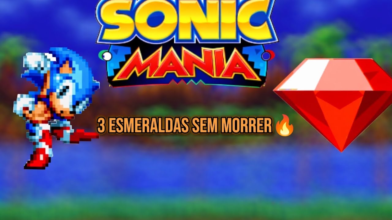 Derrotei o Boss da Green Hill e peguei 3 esmeraldas do caos | Sonic mania #1