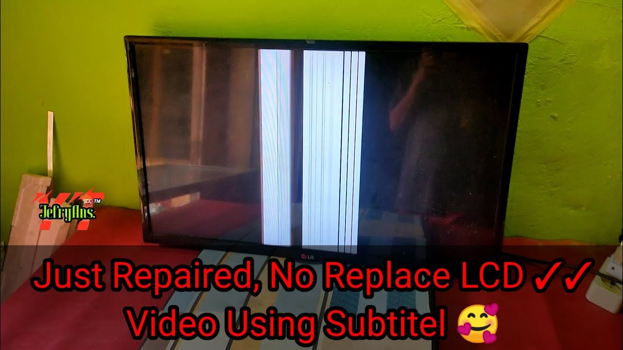 cara memperbaiki bar vertikal pada layar LED TV