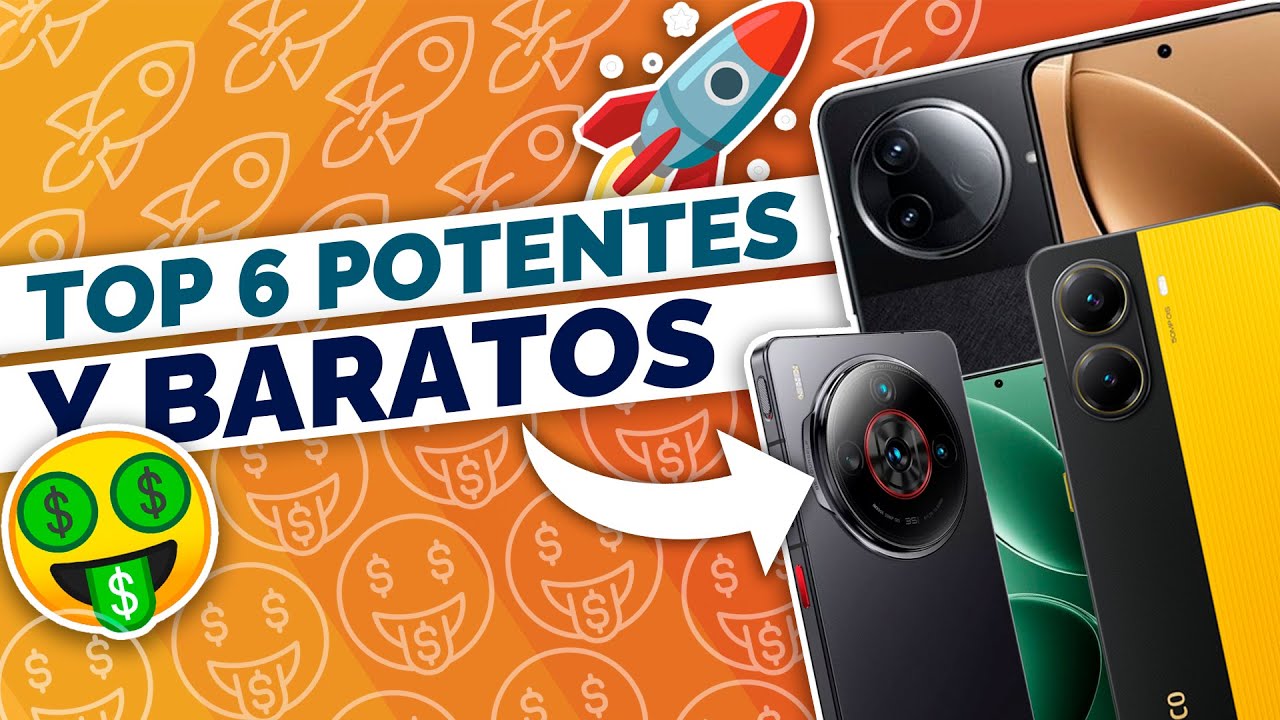 Con los MEJORES PROCESADORES - Top 6 Celulares Potentes y Baratos - Xaltech
