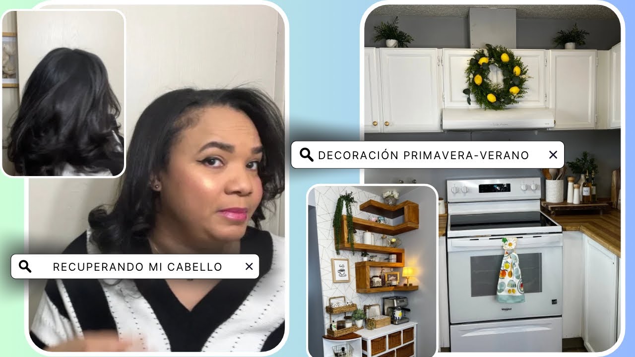 Recuperando mi cabello después de ⏰❤️Así decoré  la cocina y Estación de café/ compras en Walmart 