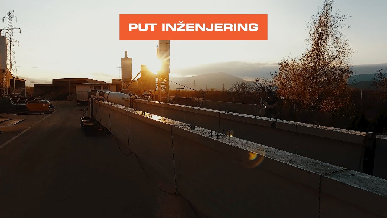 Put Inženjering - Transport najduže betonske grede napravljene u Srbiji (34m)