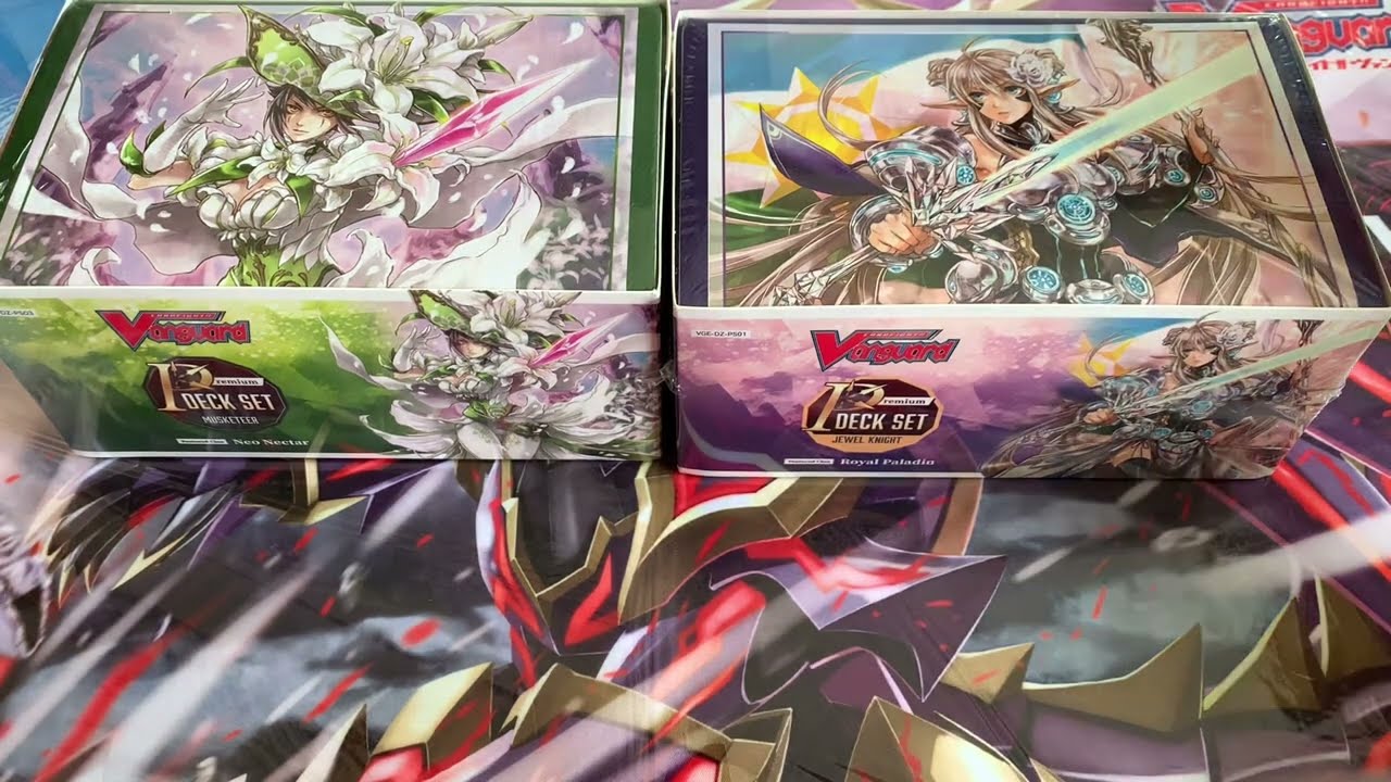 Opening Cardfight Vanguard Premium Decksets: “Jewel Knight” and “Musketeer”