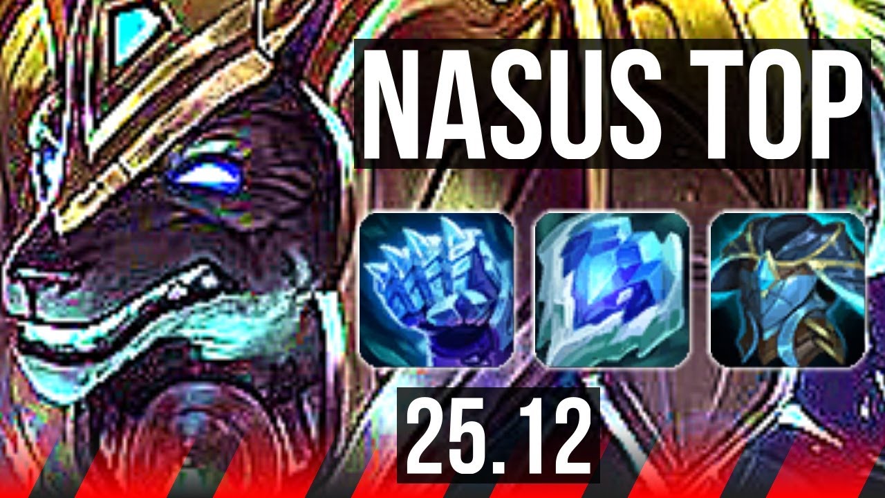 NASUS vs JAX (TOP) | 41k DMG, 800+ games | KR Master | 25.12