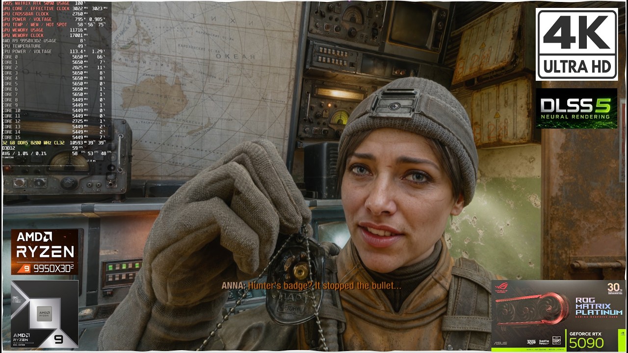 DLSS 5 2X Neural Rendering Test In Metro Exodus | MATRIX RTX 5090 | AMD Ryzen 9 9950X3D2