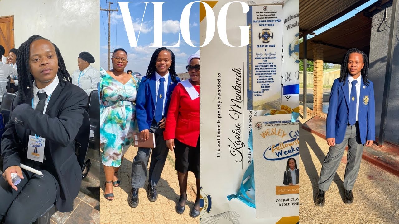 VLOG || WESLEY GUILD FELLOWSHIP WEEKEND || MY ROBING SERVICE || LUNCH WITH FRIENDS || SA YOUTUBER.