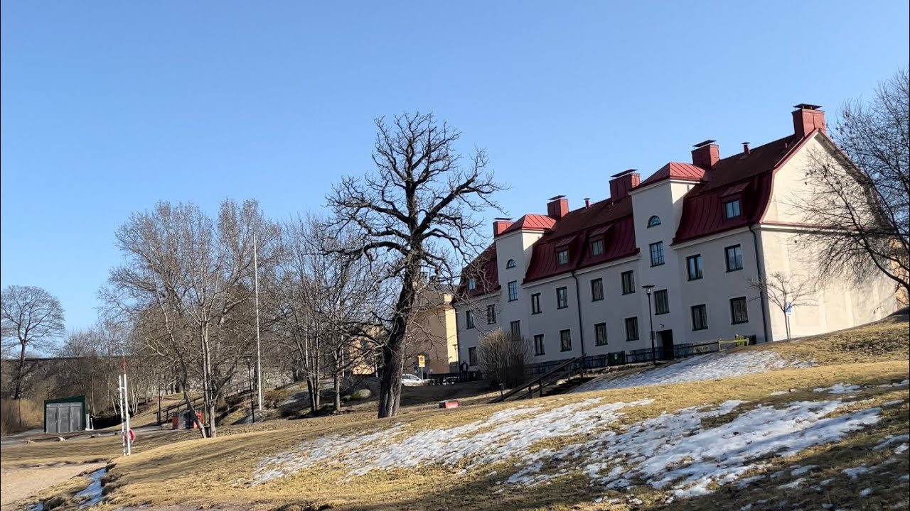 Stockholm Walks: Långholmen former prison island in spring