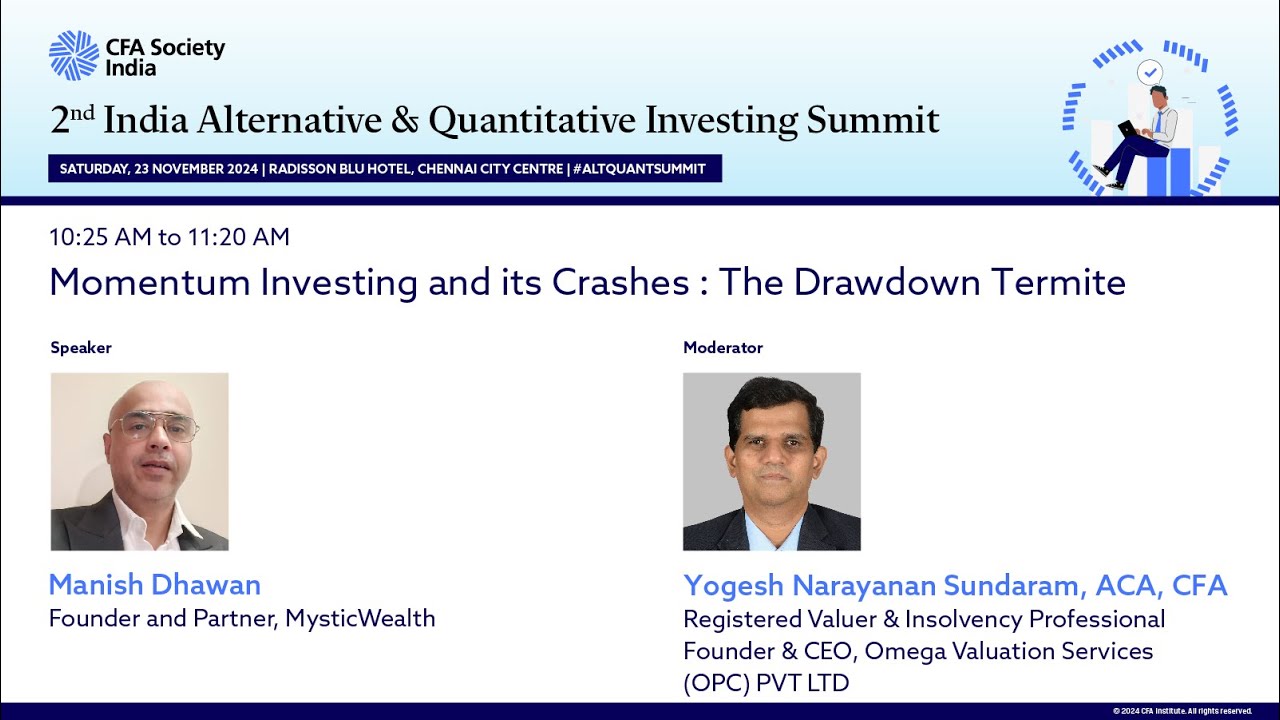 Momentum Investing and its Crashes : The Drawdown Termite | Manish Dhawan | IAQIS
