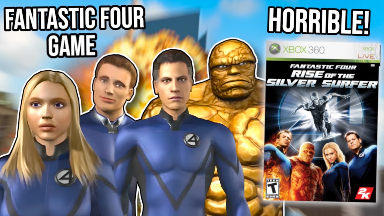 The HORRIBLE Fantastic Four Movie Tie-In Game | Fantastic Four Rise of The Silver Surfer gameplay