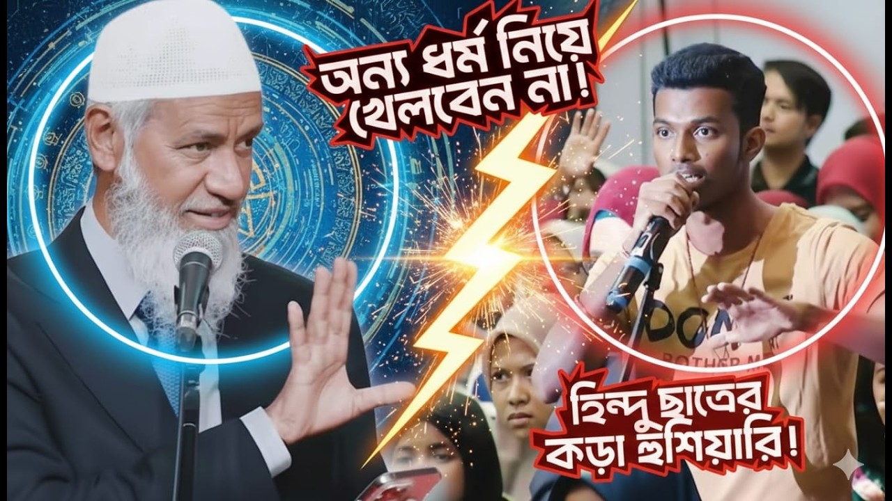 সরাসরি চ্যালেঞ্জ! হিন্দু ছাত্রের ধর্ম রক্ষার ঘোষণা!  | DR ZAKIR NAIK | ডাঃ জাকির নায়েকে