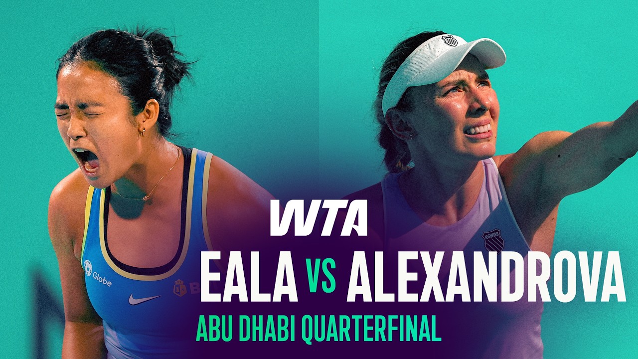Alexandra Eala vs. Ekaterina Alexandrova | 2026 Abu Dhabi Quarterfinal | WTA Match Highlights