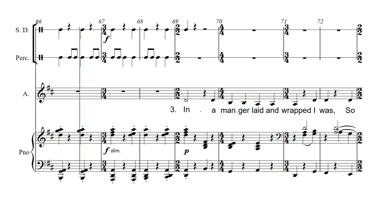 Tomorrow shall be my dancing day Gardener ALTO practice line