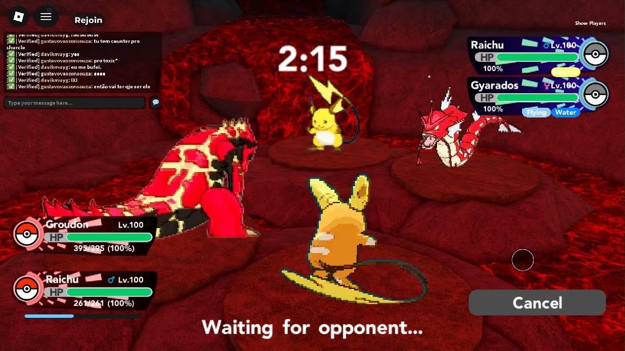 PVP pokémon  Brick Bronze (Roria)