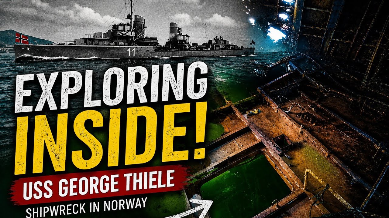 Exploring Capsized WW2 Destroyer - Z2 Georg Thiele