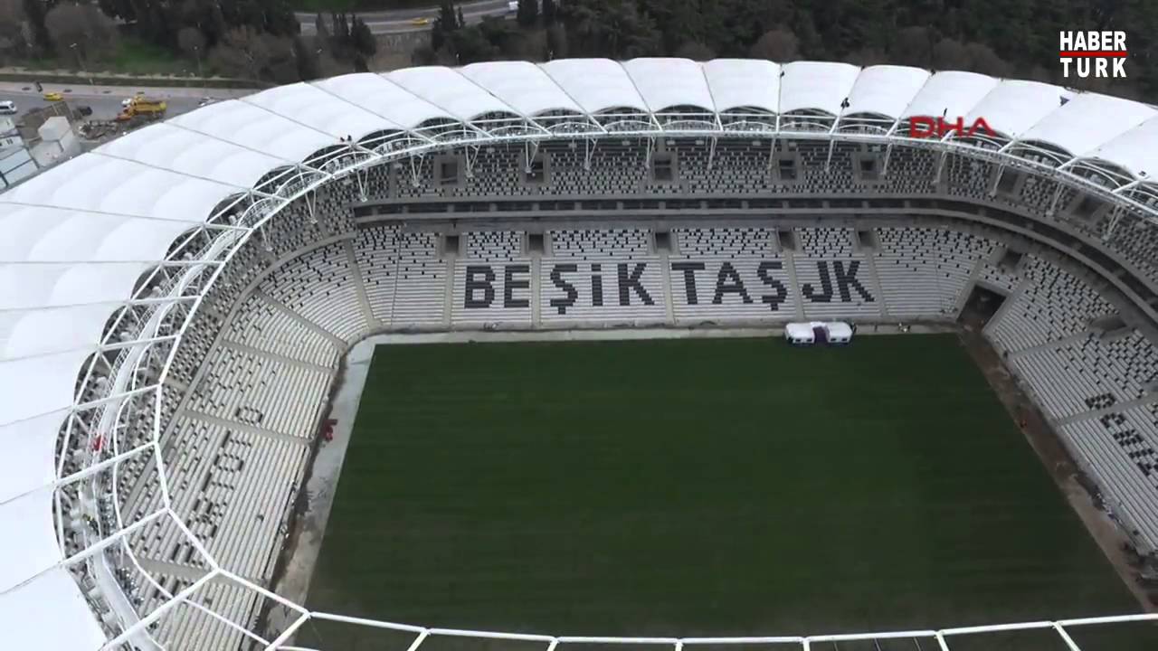 Vodafone Arena'nın çimleri tamam [Havadan çekim]