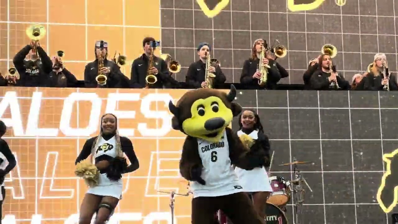 2026 Big XII Tournament. The CU Pep Band performs cheers during the pep rally and at the game.