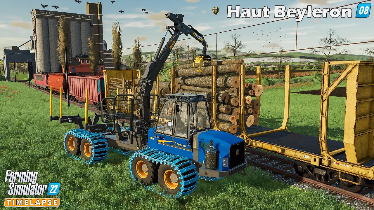 Farming Simulator 22🔸Haut-Beyleron #08🔸Buying a Forest. Cutting Down Trees & Transporting W/ ROTTNE