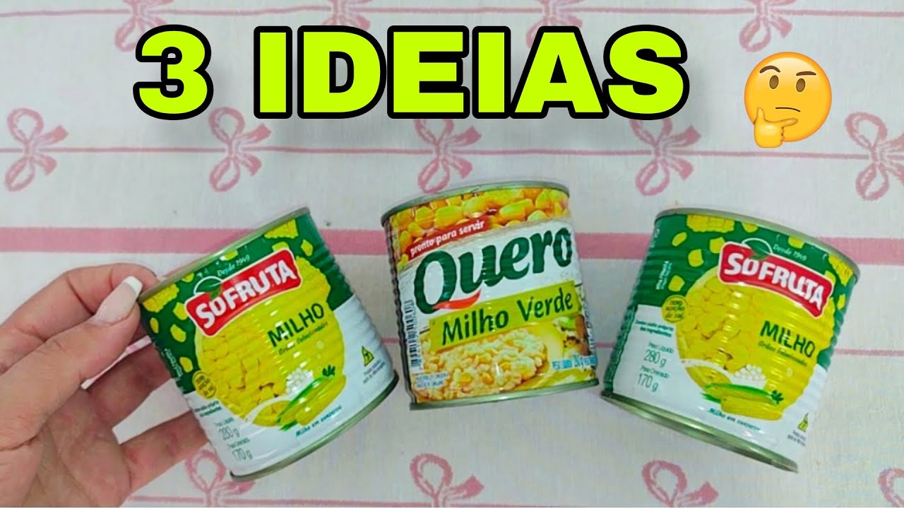 3 IDEIAS INCRÍVEIS COM LATAS DE MILHO ATÉ SEU VIZINHO VAI QUERER #viral #compartilhe #reciclagem