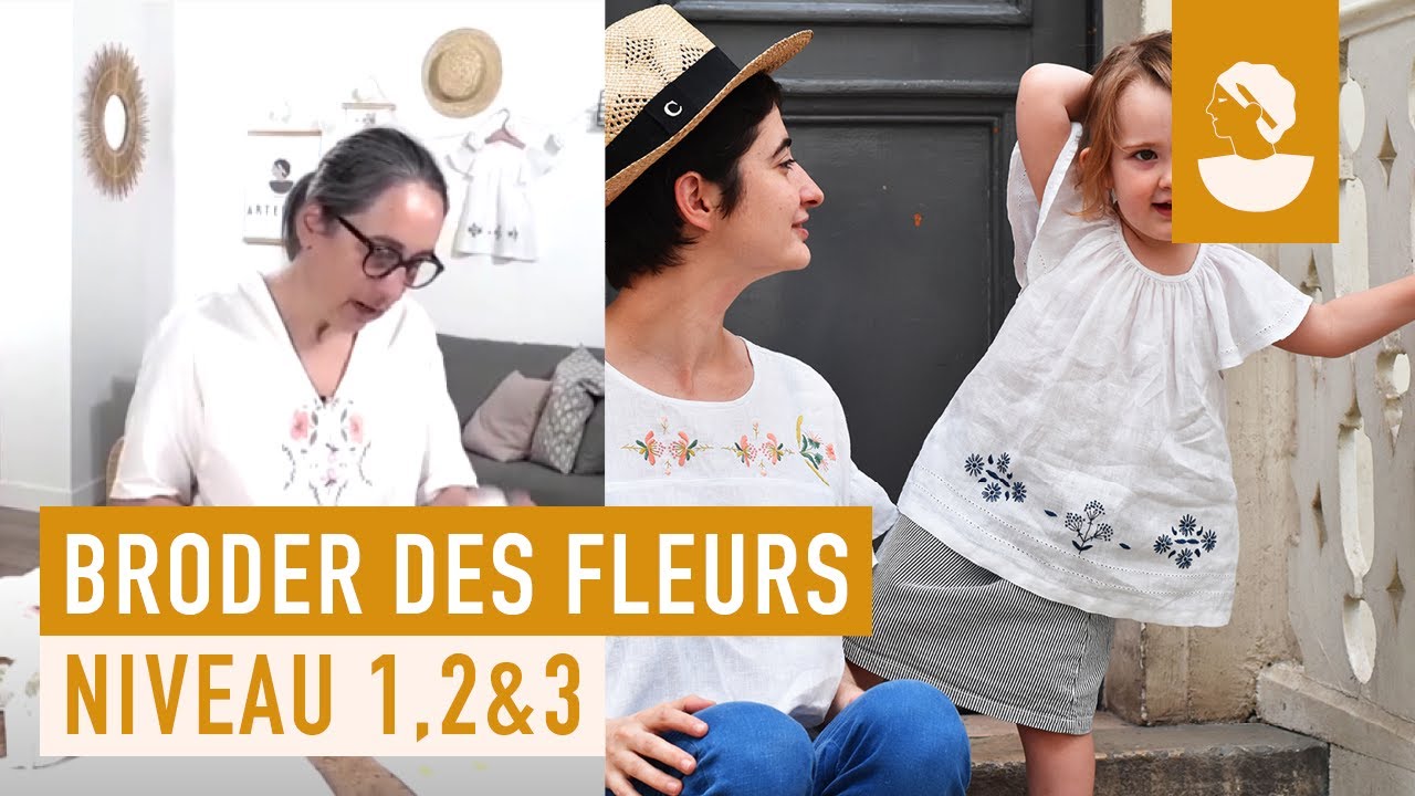 Apprenez &agrave; broder des fleurs sur Artesane.com