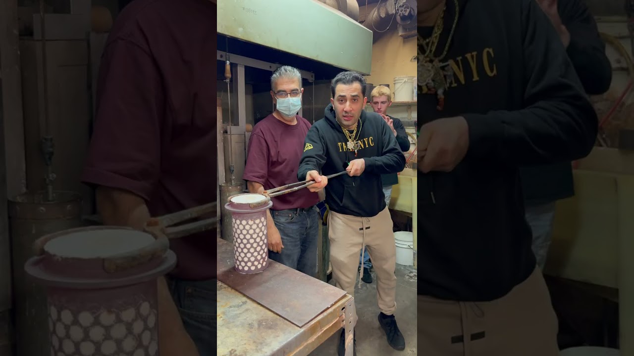 Melting Gold Coins Into a MONSTER CUBAN CHAIN!