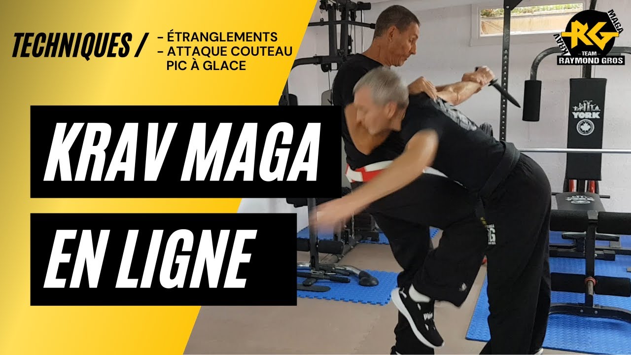 Cours Krav Maga en ligne : Etranglements - Attaque couteau Pic à glace